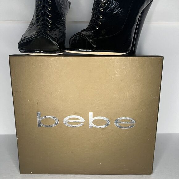 Bebe St. Tropez Mule In Black TP094 Size 8 - Picture 6 of 7